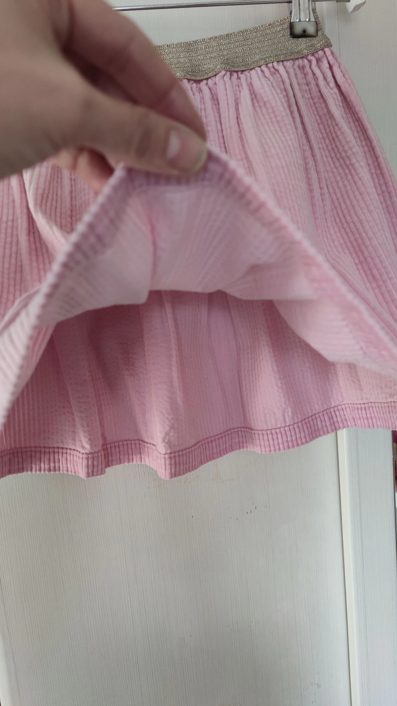 Benetton Elastic Waist Corduroy Skirt Size 7-8 Years – photo 4